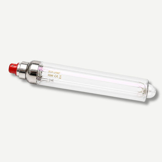 55w sox lamp on a white background