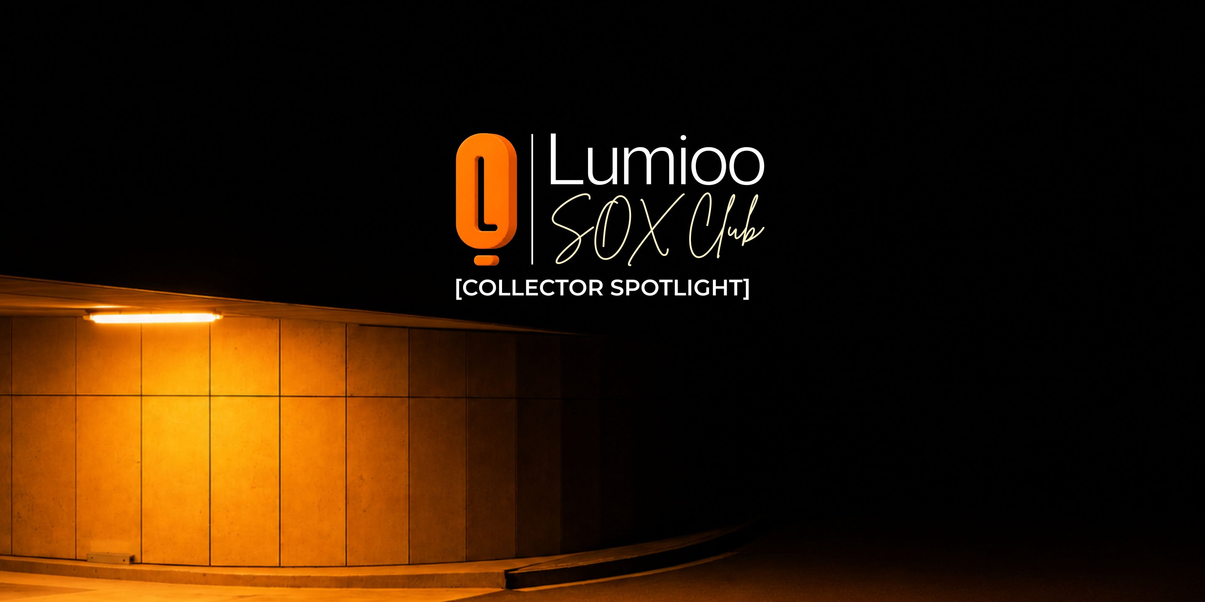 Lumioo SOX Club logo with a building facade in the background