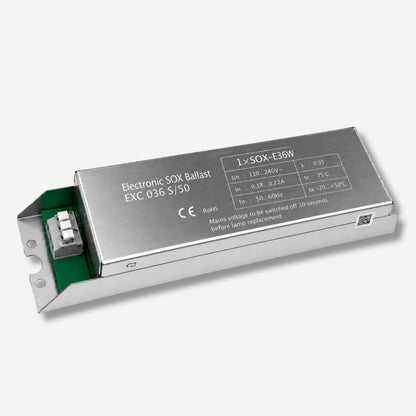36w Electronic ballast on a white background