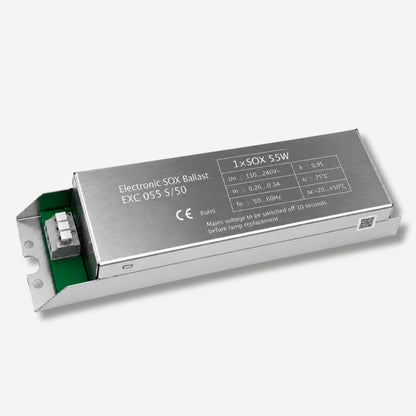 55w Electronic SOX ballast on a white background